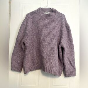 ZARA lavender knit sweater, Cozy sweater, Sweater